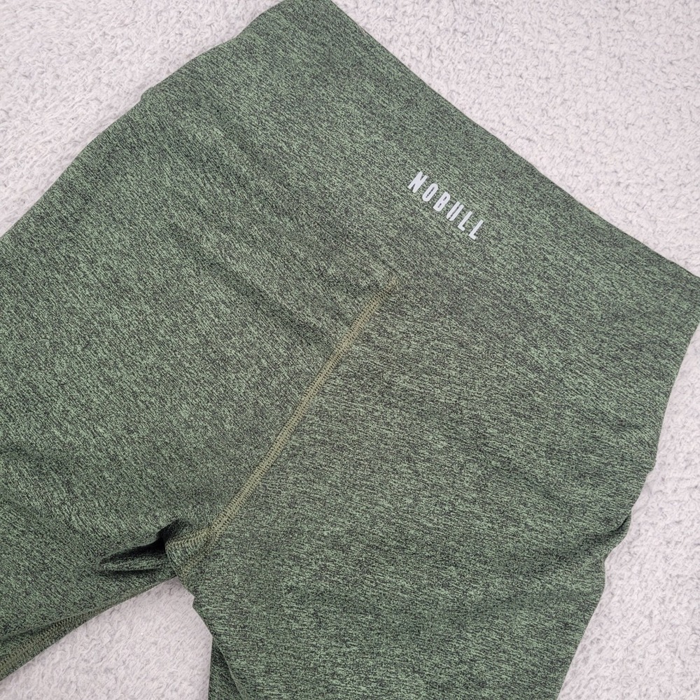 NOBULL Womens Green Heathered Leggings Workout Pants high‎ waist Size S